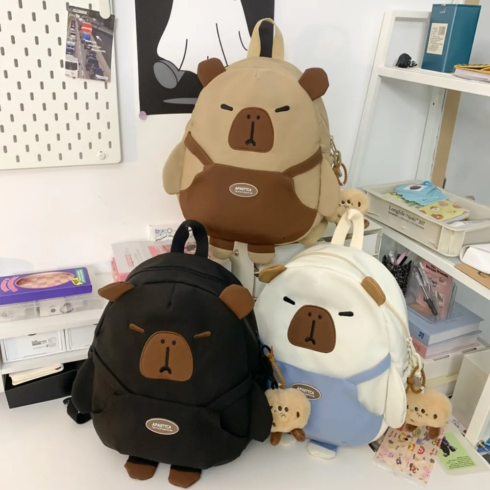 Bonita Mochila Capybara Kappibala Para Alumnos, Pequeña, Bolsa Colgante