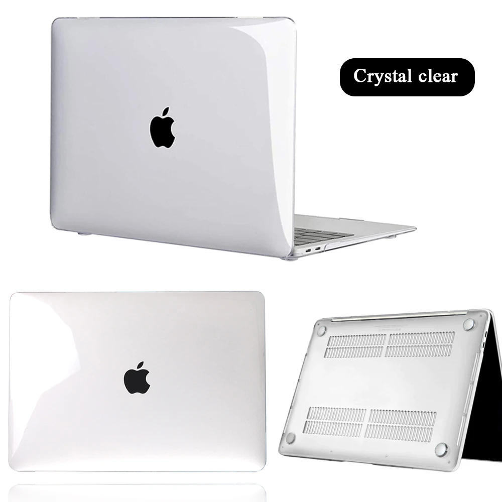 Чехол для ноутбука Apple Macbook M1 чип Air Pro Retina 11 12 13 15 дюймов кристально чистый жесткий