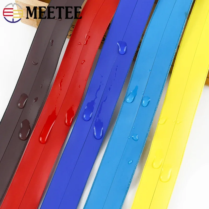 

Meetee 1/2/3M 5# Nylon Zipper Tapes Waterproof Coil Plastic Zippers with Zip Sliders DIY Garment Bags Repair Sewing Accessories