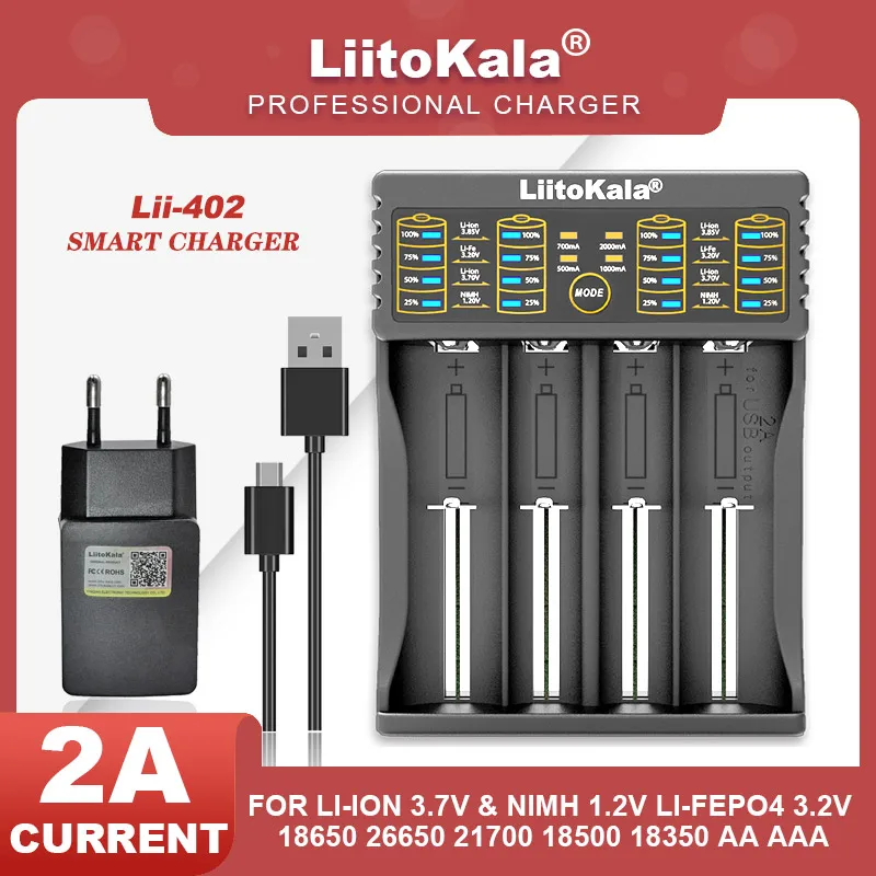Lii-402 and 5V 2A