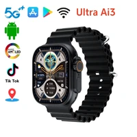 Original Ultra ai3 Smartwatch 4G Android Amoled HD Camera GPS WIFI Google Play Store APP Download Game Bluetooth Smart Watch