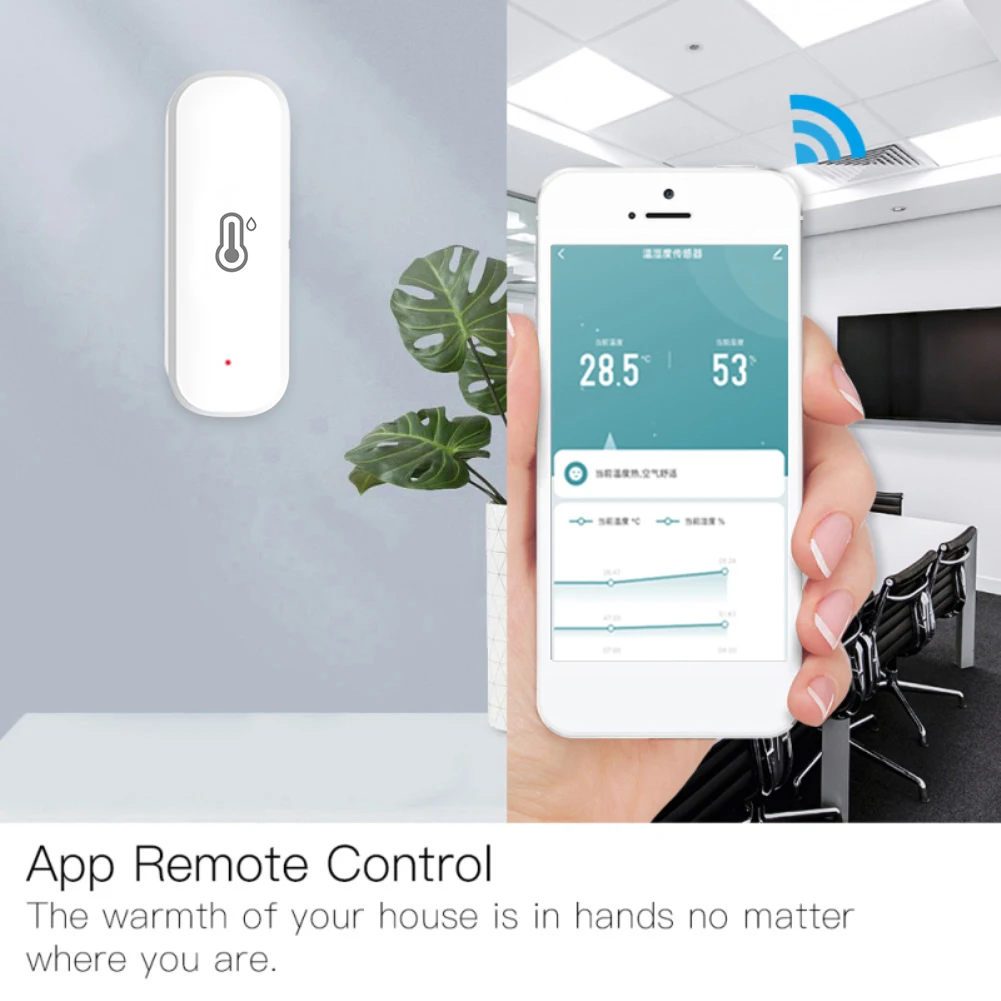 Умный датчик температуры и влажности Tuya WiFi/Zigbee SmartLife ...