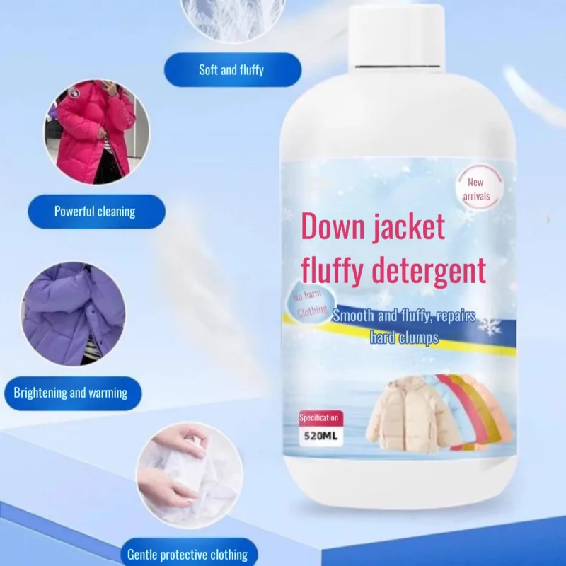 Down Jacket Detergent Wool/cashmere Sweater Laundry Detergent Care for Clumping Fluffy and Fluffy Down Jacket