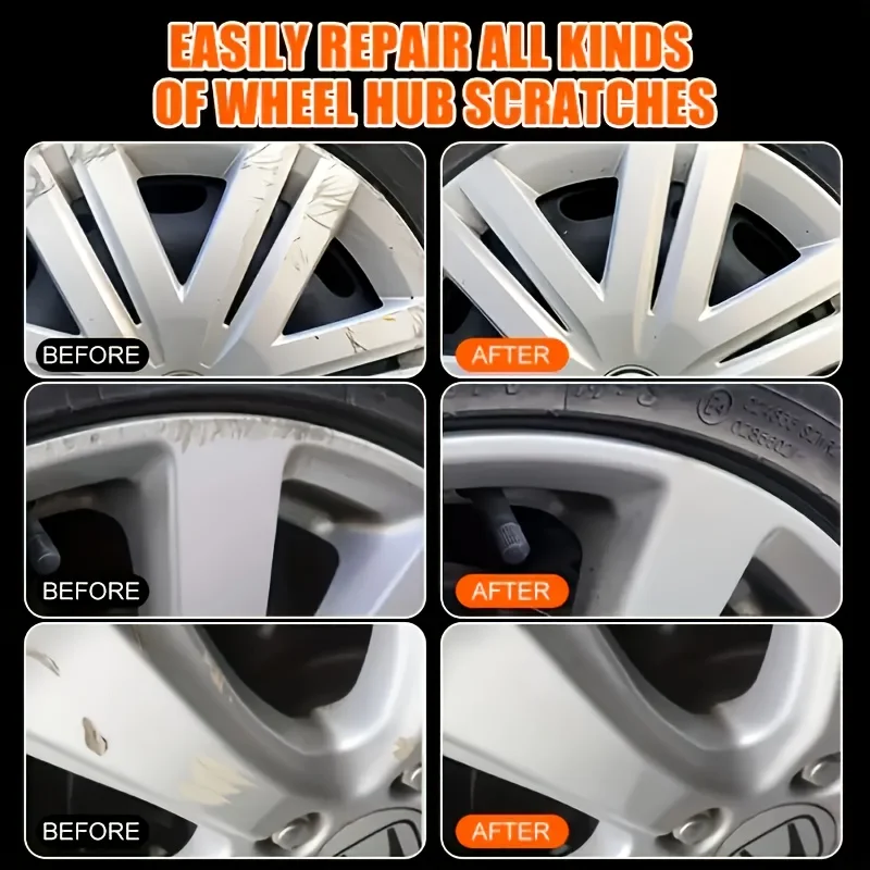 Wheel Scratch Repair Wax Car Tire Detail Treatment and Deep Care Wheel Hub Scratch Repair Polishing Remove Wax 1 Piece 100g