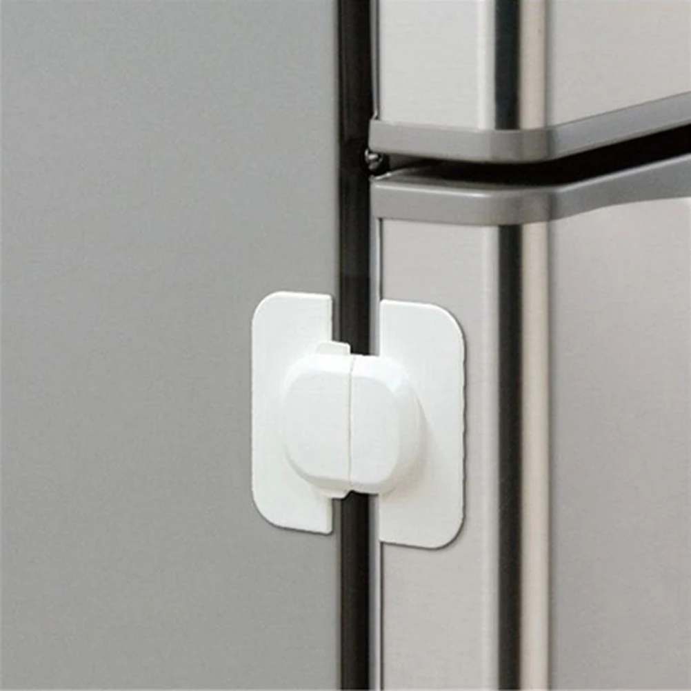 1Pcs Home Refrigerator Fridge Freezer Door Lock Latch Catch White