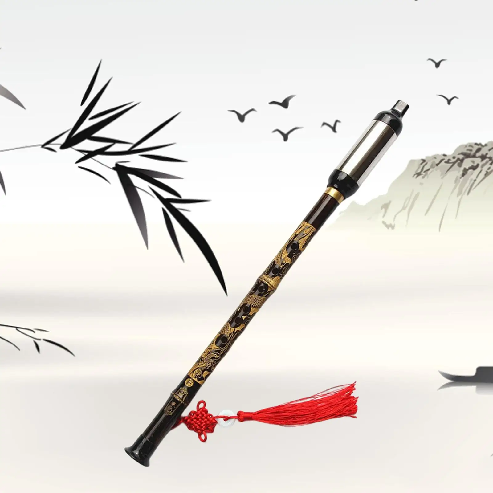 Bamboo Bawu Tune G Chinese Ethnic Instrument Bawu Flute Chinese Woodwind Flauta Detachable Bau Pipe for Beginners