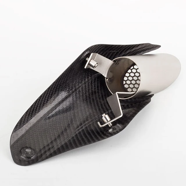 Scudo Termico Per Scarichi Moto In Fibra Di Carbonio - Protezione Universale Per Tubo Centrale - Foto 9