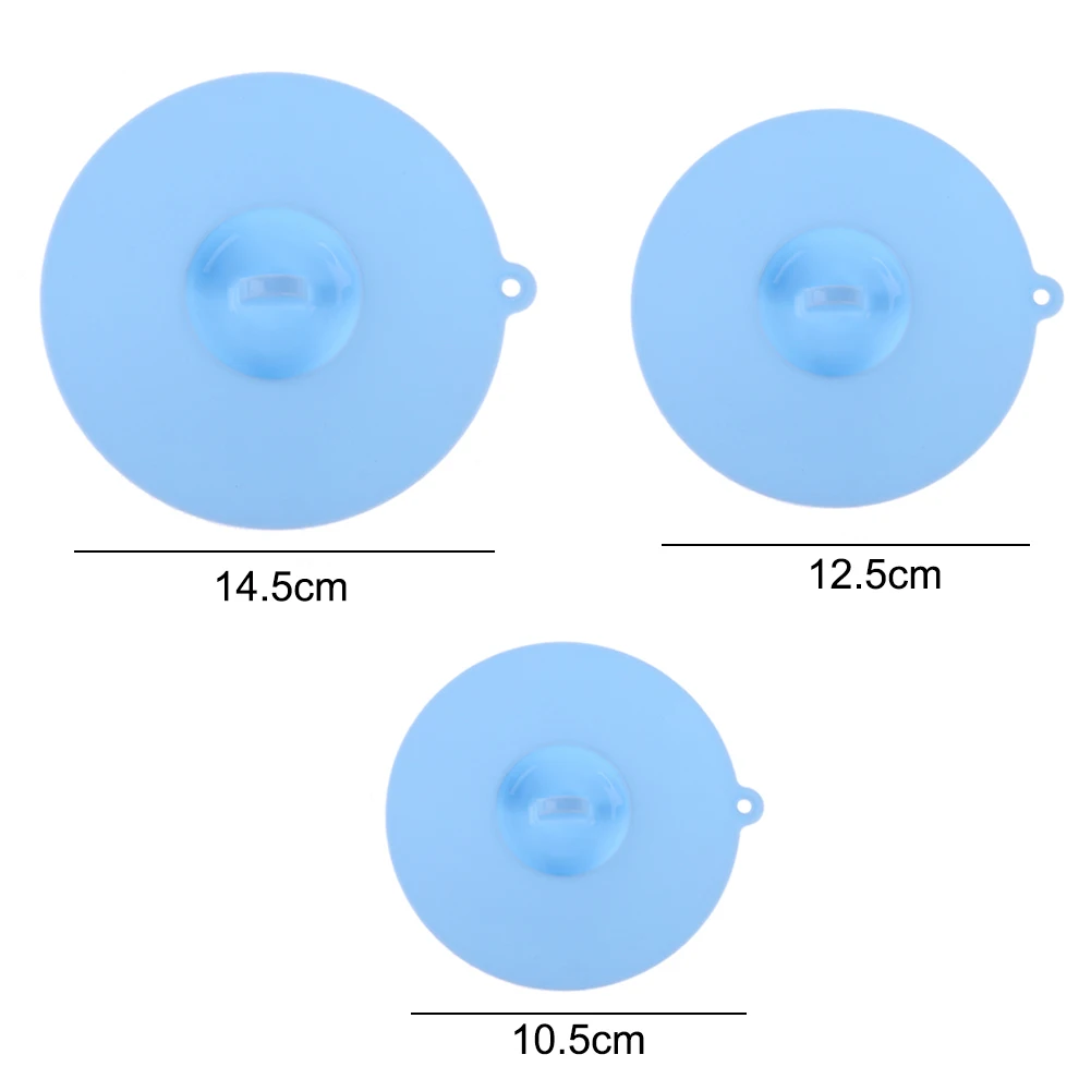 Silicone Cup Lid Anti-Dust Bowl Cover Cup Seals Drinking Cup Lid Heat Resistant Sealed Cover Drinkware Accessories