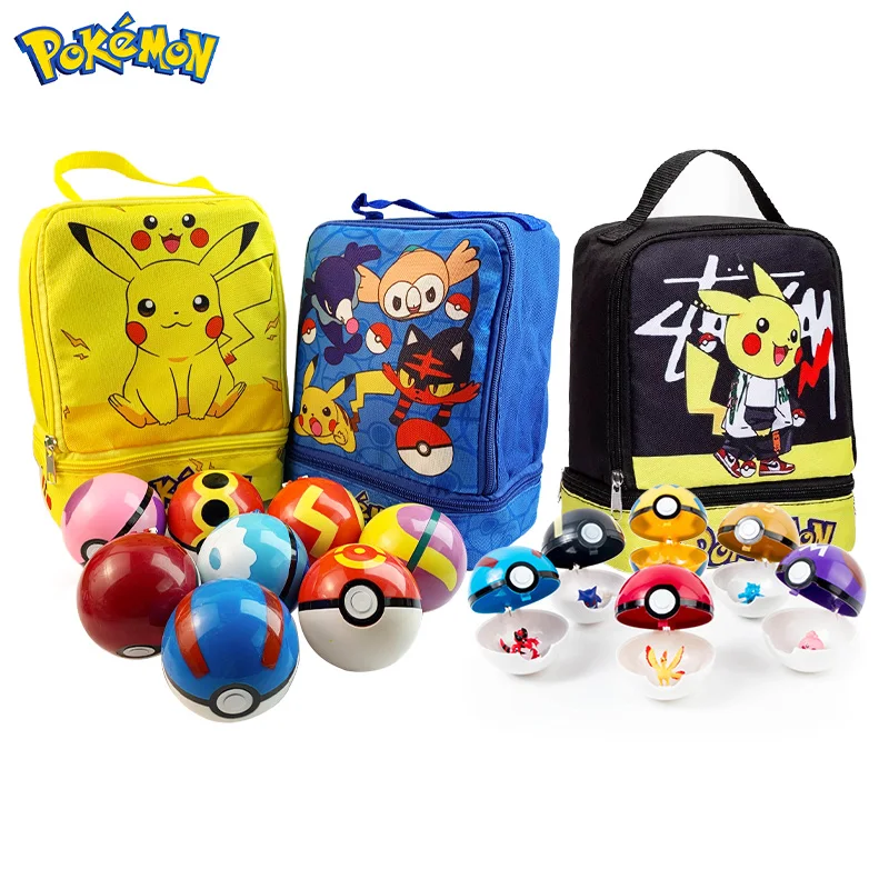 Pokemon Kindergarten Backpack Storage Bag With 144pcs Action Figures P