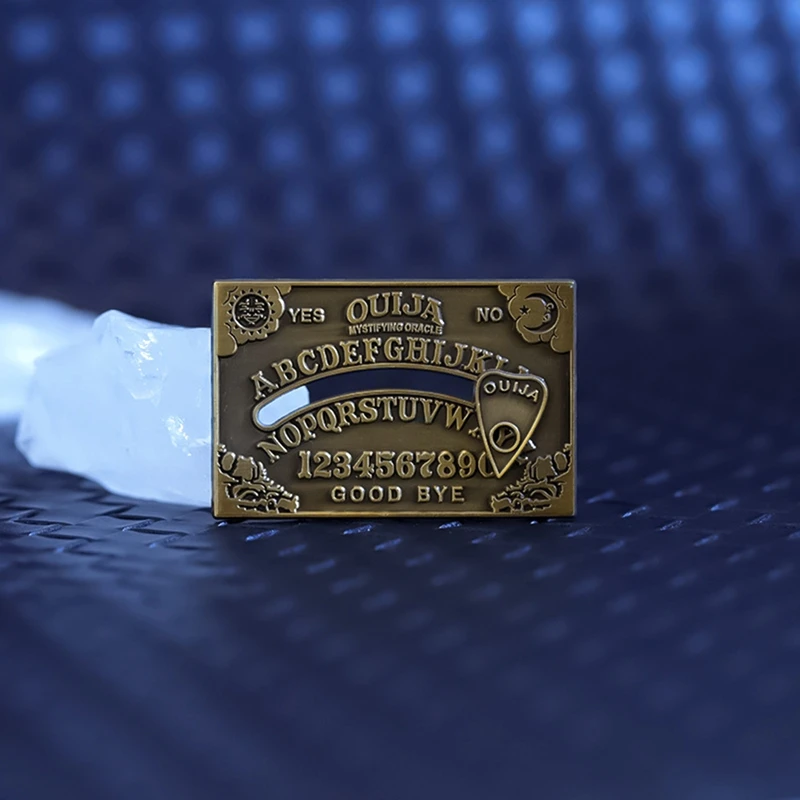 Ouija-Brett-Emaille-Anstecknadeln Ja oder Nein Sonne und Mondgeist, mystische Broschen, Anstecknadel, Halloween, Punk, Gothic-Schmuck, Geschenk für Freunde – Detail 8