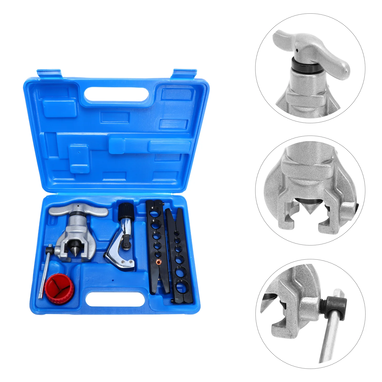 Pipe Flaring Kit Tube Eccentric Cone Flaring Tool Set for Copper Aluminum and Other Tubes 