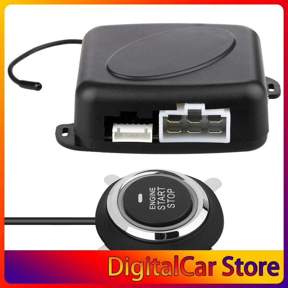 

Original Car Keyless Entry System One Button Universal Start Vibration Alarm Pke 12V Remote Control Induction Starter