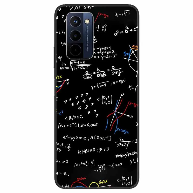 Stylish Black TPU Soft Silicone Bumper Case with Cartoon Flowers and Animals Design
