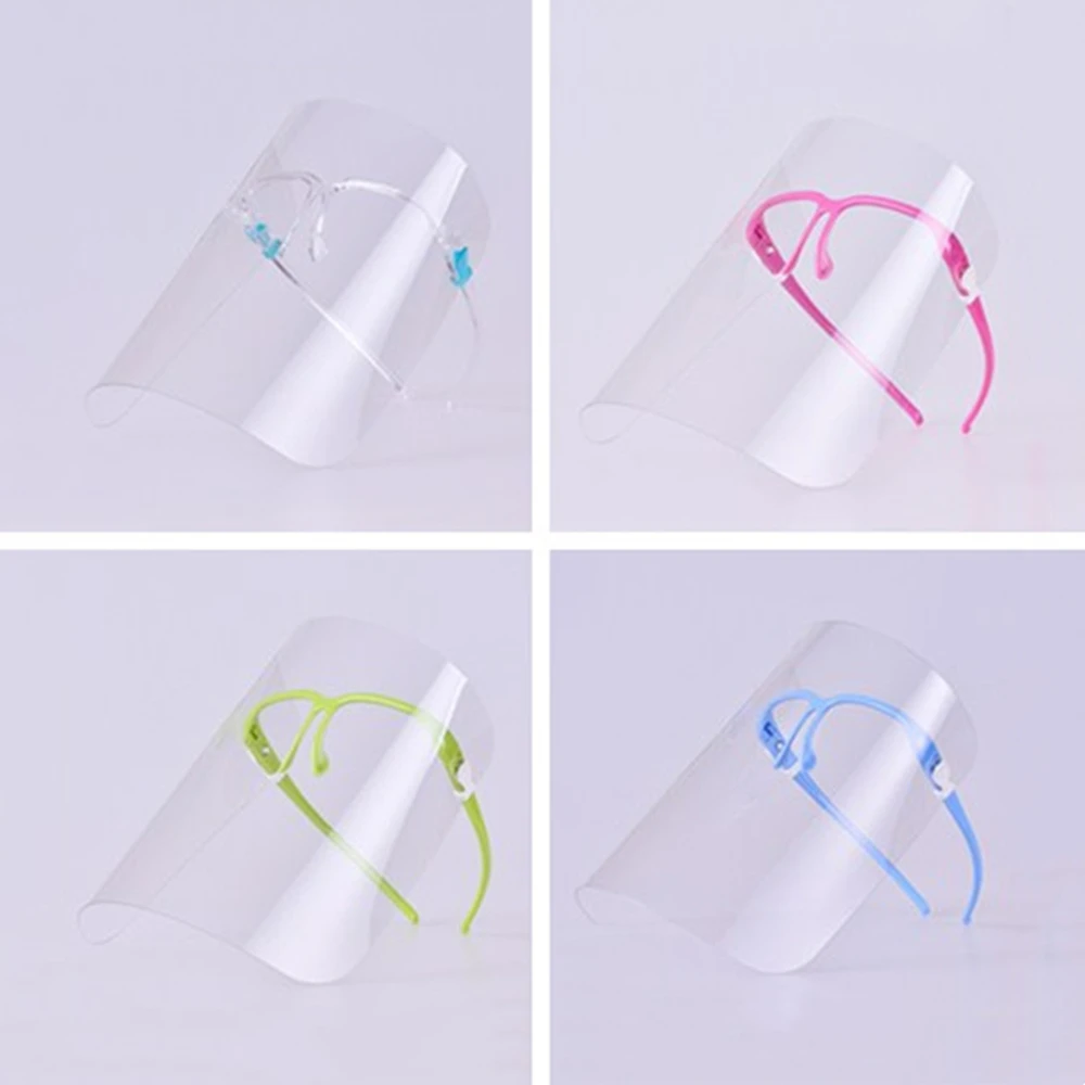 2-Pack Transparent Face Shield with Anti-Fog and Anti-Oil Protection