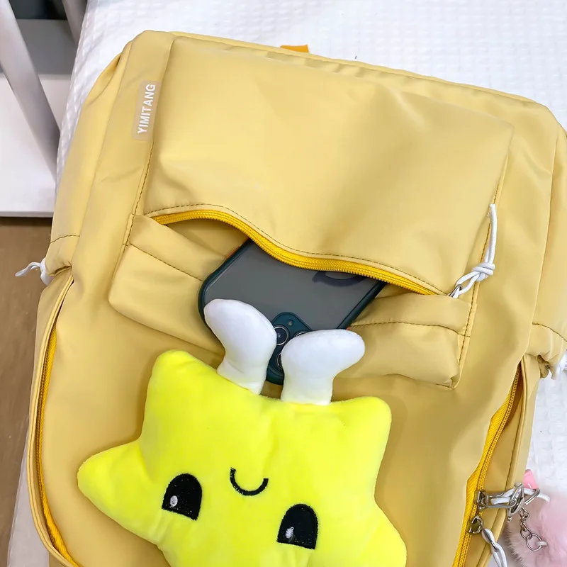 Hello Kitty Casual Children's School Bag Cute Large Capacity Junior High School Student College Student School Backpack Women