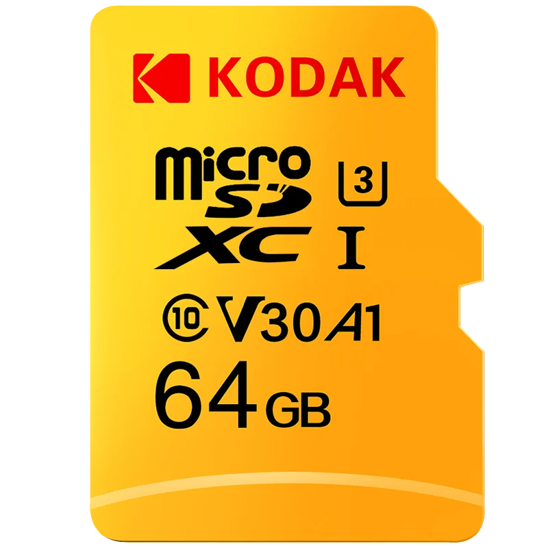 Kodak Micro SD Card Memory Card Class 10 64GB U3 4K High Speed Cartao