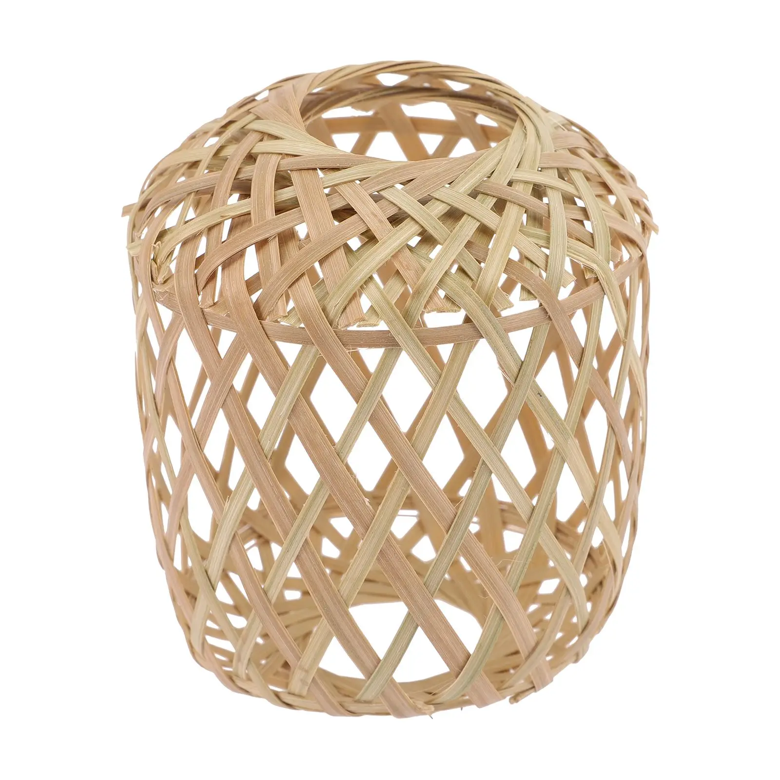 Lamp Shade Light Cover Pendant Woven Rattan Ceiling Lampshade Chandelier Shades Bamboo Hanging Rustic Replacement Farmhouse