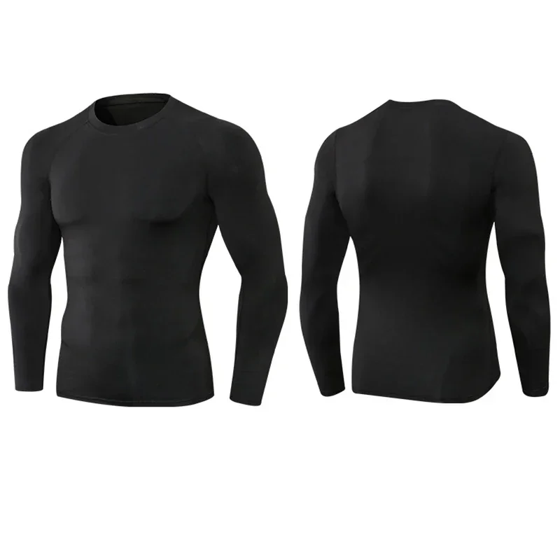 Compression T Shirt Men Summer Sportswear Running T-shirt Elastic Quick Dry Sport Tops Tee Athletic Gym Workout Shirts Men 2025 4
