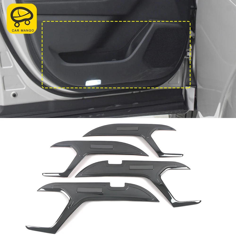 

CarMango for Toyota Highlander XU70 2020-2023 Car Accessory Stainless Gate Door Anti-kick Pad Trim Cover Frame Interior Sticker