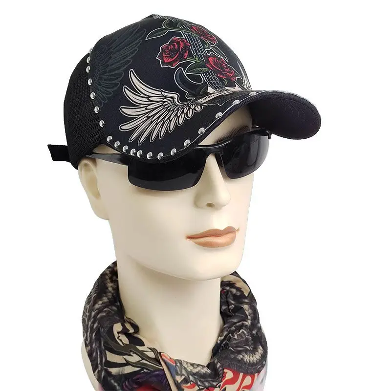 

Designer hat, sun shading and sun protection net breathable duckbill printed cool baseball travel