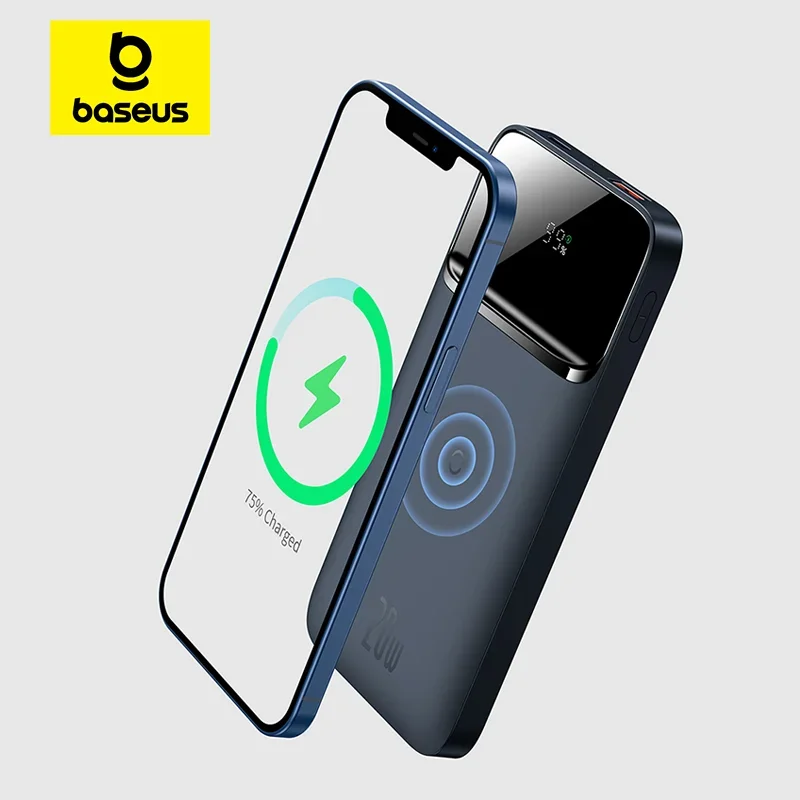 

OEING Baseus Power Bank 10000mAh Wireless Magnetic Wireless Quick Charging Powerbank External Battery For iPhone 13 12 Pro