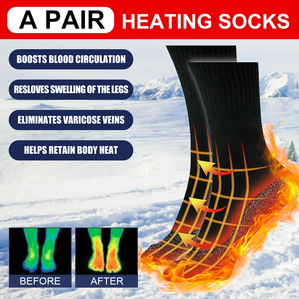 

35 Degrees Self-heating Winter Thermal Socks Super Soft Unique Ultimate Comfort Socks Fibers Mens Womens Thicken Keep Foot Warm