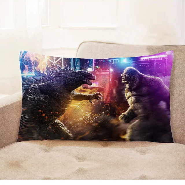 Godzilla vs. King Kong pillow case fall decor anime king size pillow case 50x70cm artoon decorative pillowslip pillow cover50x30 1