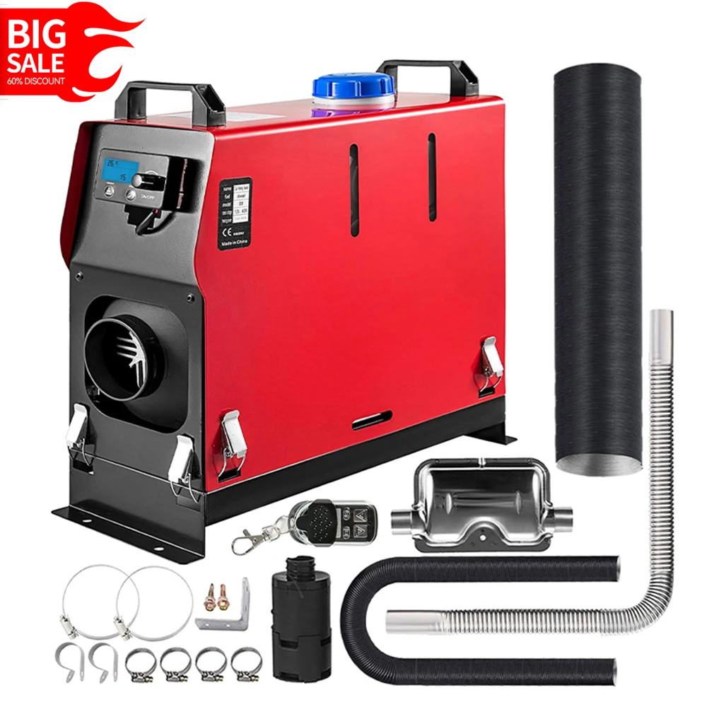 

Galaxy Gang 5kw 8kw 12v Car Diesel Air Heater Free Ship All In One With Silencer For Car Bus Trailer RV Diesel Vehicle Parking