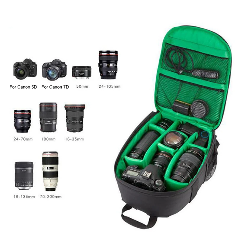 Mochila Multifuncional Impermeável para Câmera Bolsa de Vídeo Dslr Digital Bolsa para Foto ao ar Livre Estojo para Nikon Canon Dslr - Image 6