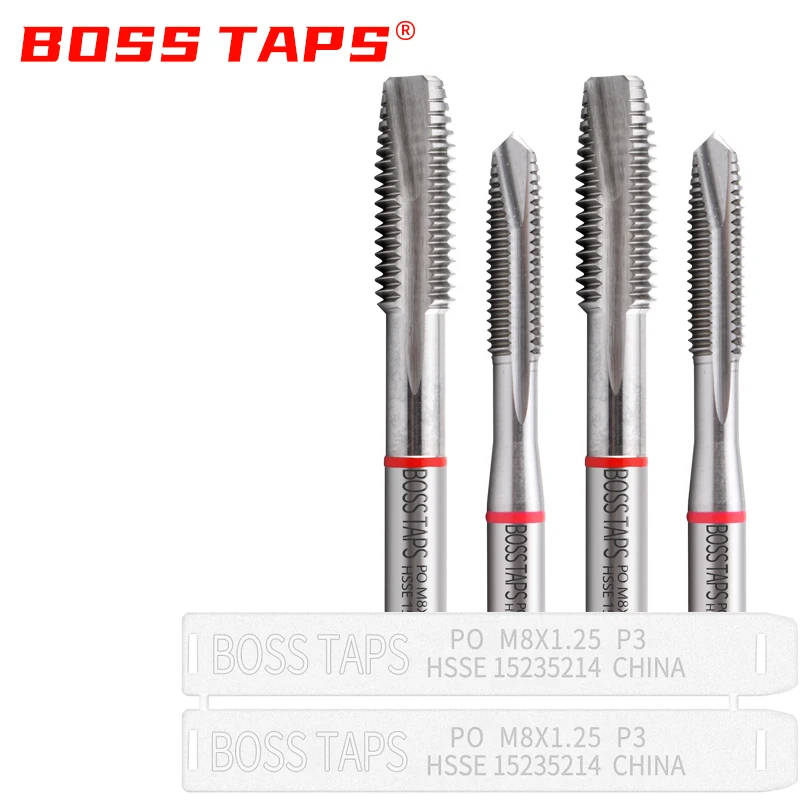 HSSE Red Ring JIS Standard Spiral Pointed Tap M1 M1.2 M2 M3 M4 M5 M6 M7 M8 M9 M10 M11 M12 Machine Sc