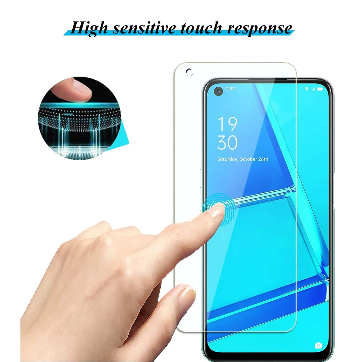 2/4Pcs Tempered Glass For OPPO A52 A72 A92 Screen Protector Glass