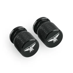 Motorcycle Tire Valve Cap Cover - Set of 2, Universal Fit (Black)