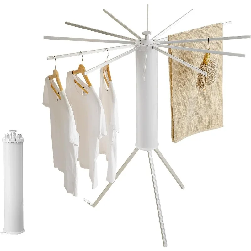 Tripod Clothes Drying Rack Garment Rack Portable and Foldable Space Saving Laundry Drying Rack-clothing Floor
