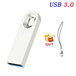 High - Speed USB 3.0 Flash Drive - Multiple Storage Capacities Available - 64 GB (Silver)