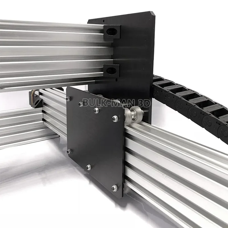 BulkMan3D Latest V2.2 WorkUltra CNC Machine Mechanical Kit 4-Axis Screw Driven CNC Engraver Nema23 Motors for Wood Acrylic Metal