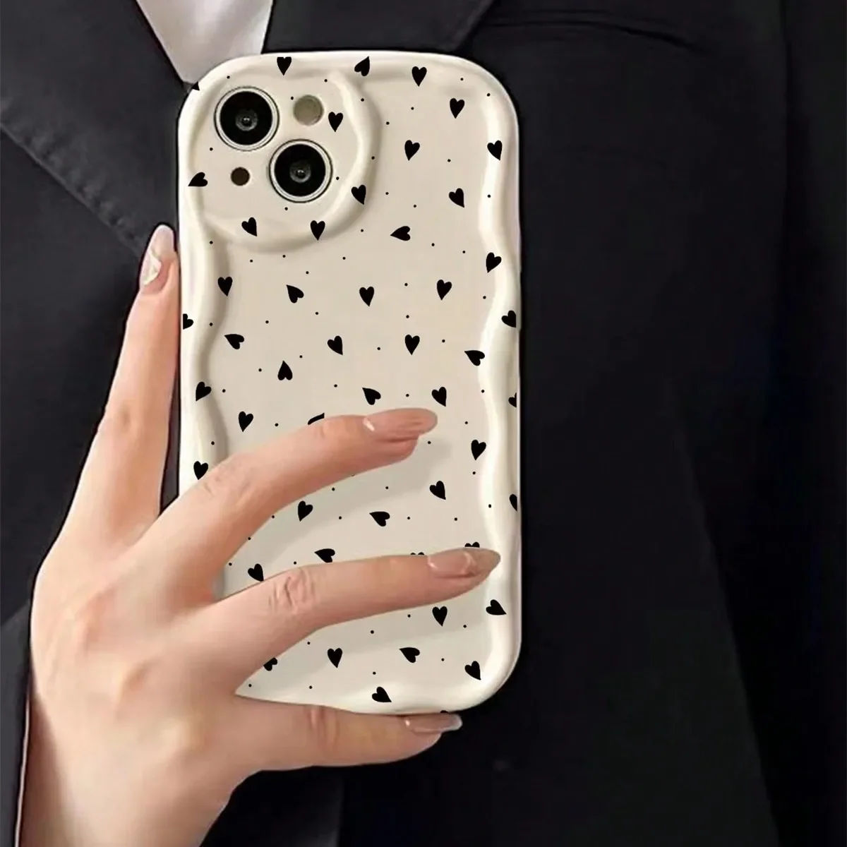 Chic Love Heart Design Phone Case