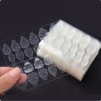 240PCS Strong Adhesive Glue Tape for Press-on Nail Tips - Double Side Adhesive Film for False Nails-Transparent 1