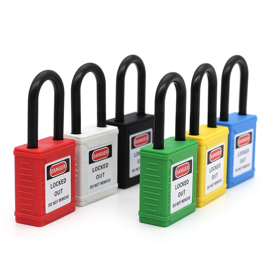 Candados Loto Safety Padlocks with 6mm Nylon Shackle and Master Keyed for All Locks Industrial Lockout-tagout Manufacturer