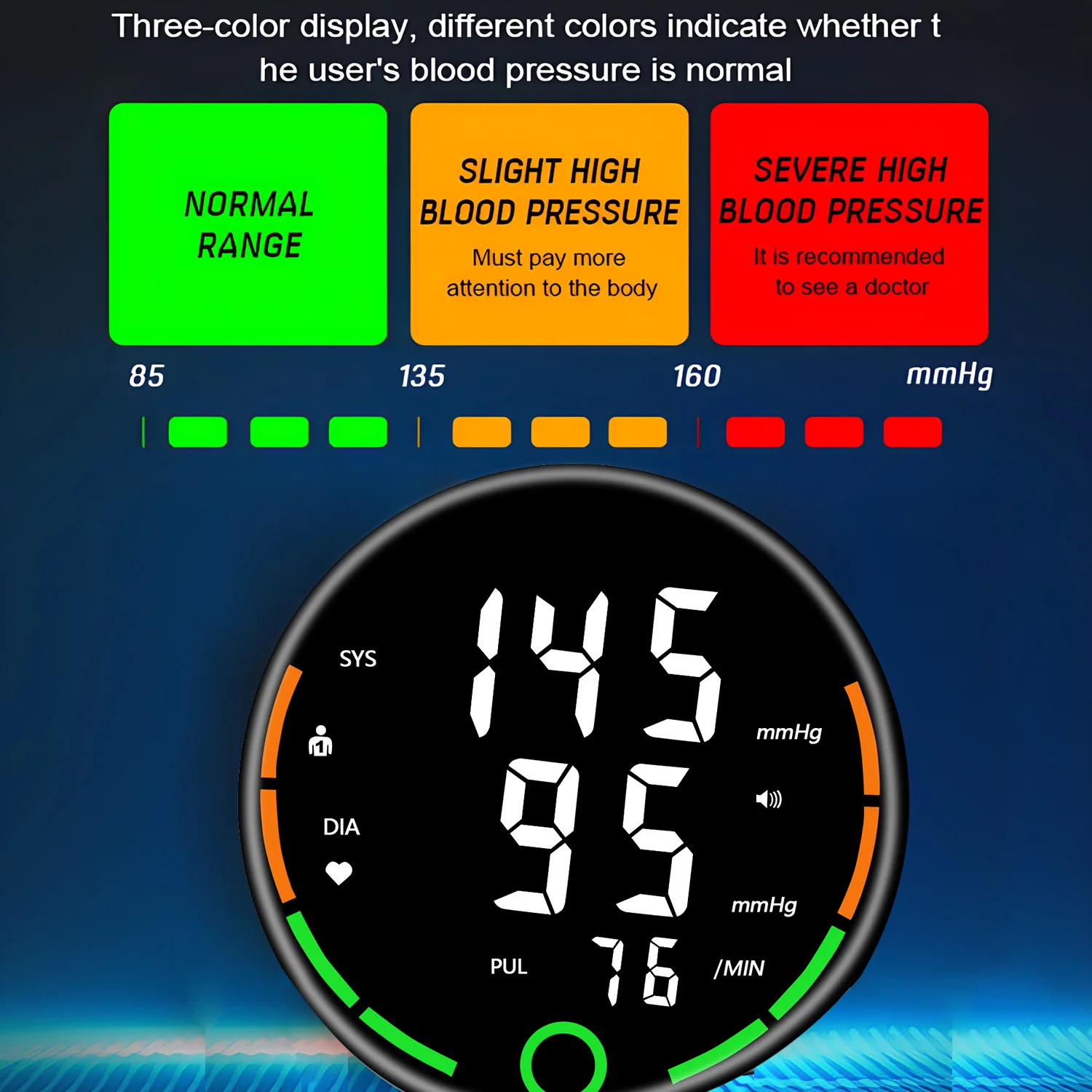 Electronic Tensiometer Smart Blood Pressure Monitor Wrist Cuff Tonometer Digital Sphygmomanometer Electronic Medical BP Monitors