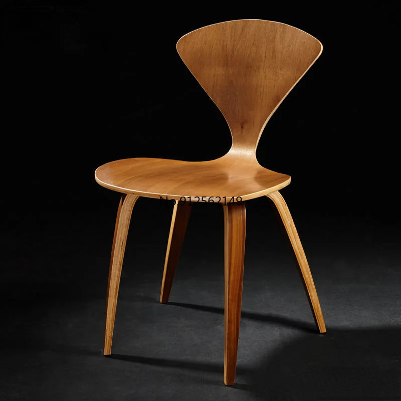 

American retro industrial style cafe lounge chair solid wood backrest dining chair restaurant chair designer chair