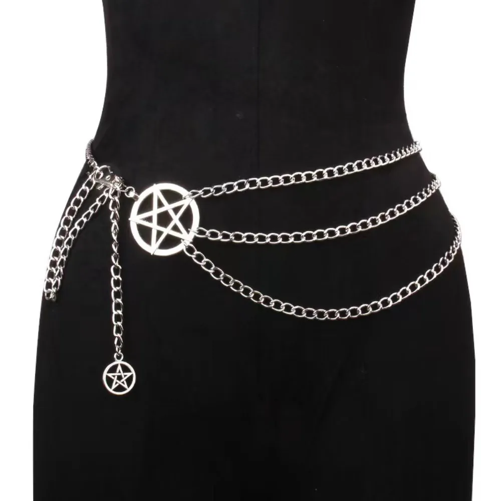 Vintage Alloy Women's Belt Chain, Women's Fashion Versatile Niche Design Tie Belt Chain LR1774