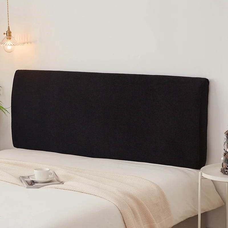 Velvet Headboard Cover Bed Headboard Cover All-inclusive Headboard Cover Elastic Bed Head Cover Jacquard Bedspreads Solid Color Bed Head Back Protection Home Decor