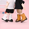 Ob11 Doll Grid Pattern Pointy Toe Shoes Dolls Shoes With Shoelace Accessories For Penny, Obitsu11, Gsc Body, Ymy, 1/12Bjd Doll 4