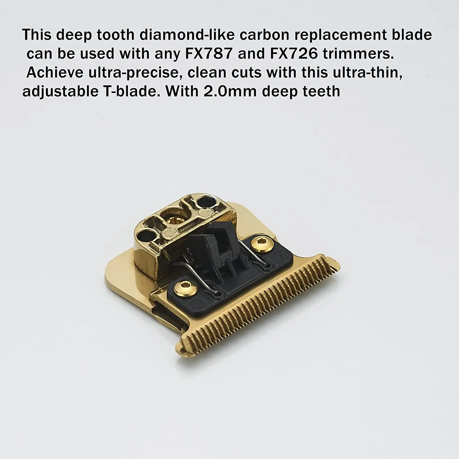 Professional Replacement Titanium Blade set BaByliss Barberology FX787 and FX726 Fits All FX787 and FX726 Models Black barber hair clipper blade electric shaver blades