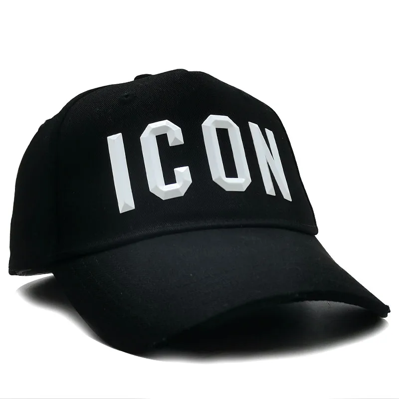 ICON Brand Baseball cap Men's Women's Rubber Label ICON Letter Dad's Hat Hip Hop Truck Driver's Hat Hombre Gorras Kaquette 2