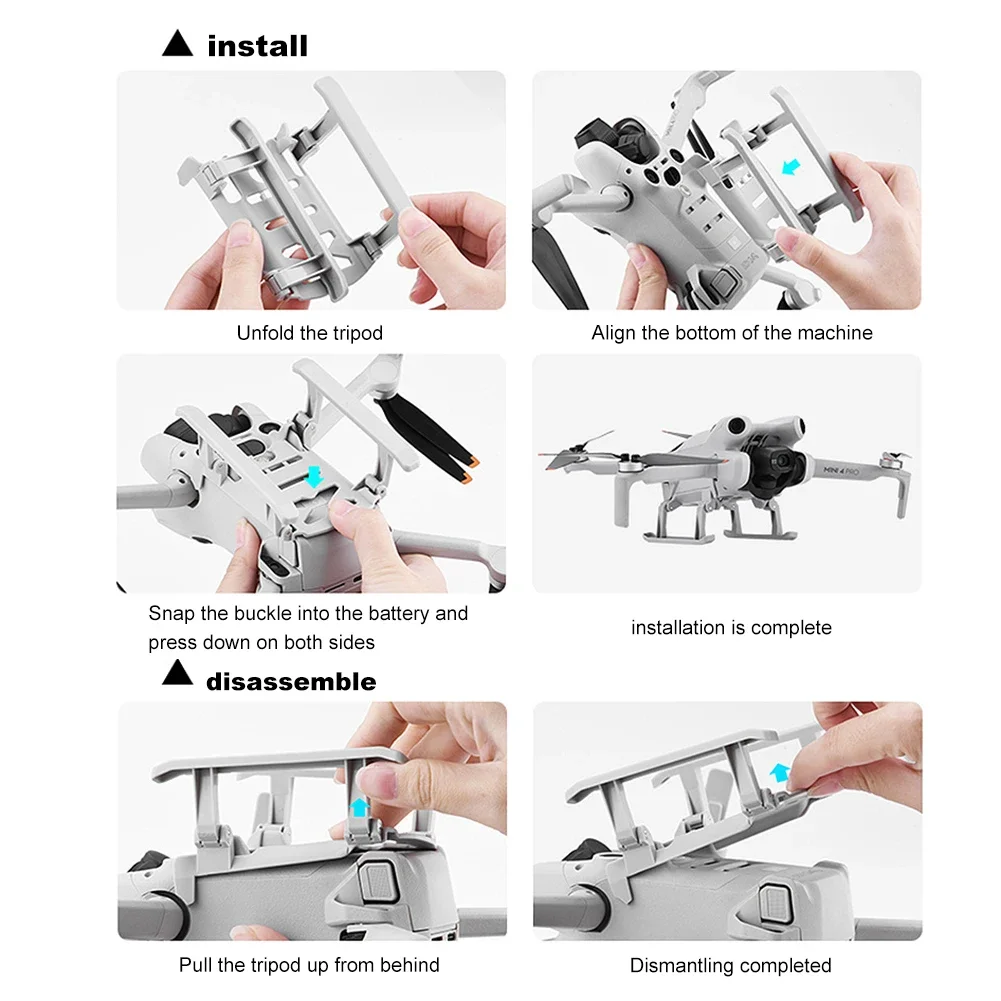 DJI Mini 4 Pro   ̽ Anti-fall Anti-dirt ȭ Ʒ  DJI Drone Heightening Stand ׼