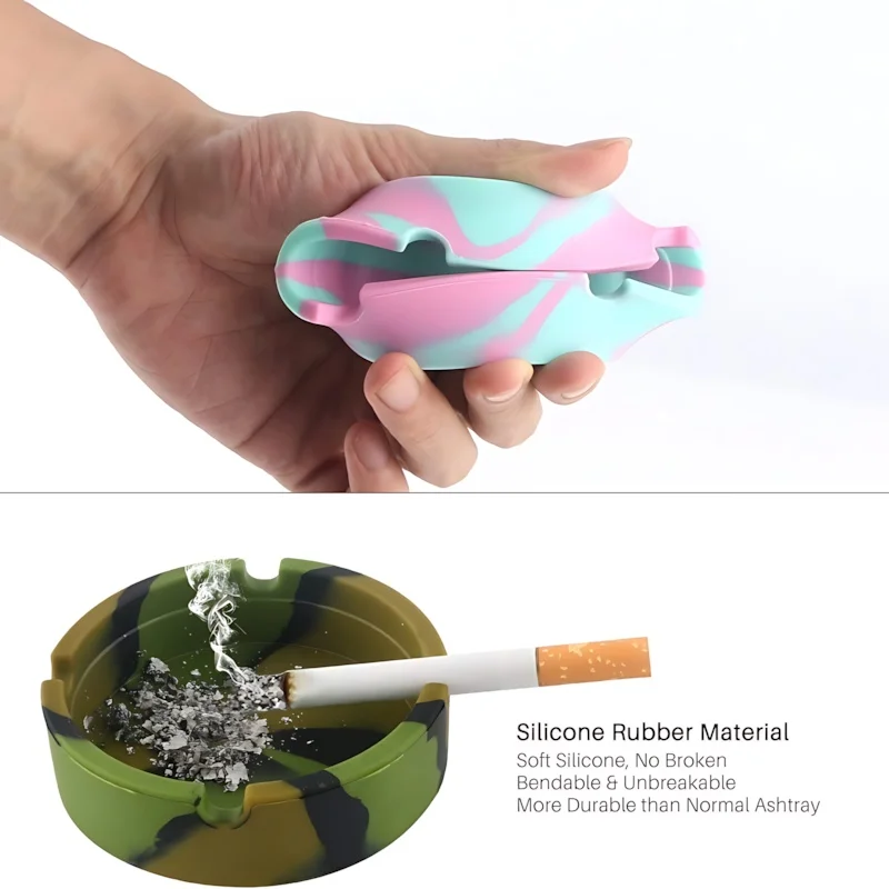 Marble Pattern Silicone Ashtray Valentine's Day Gift for Him