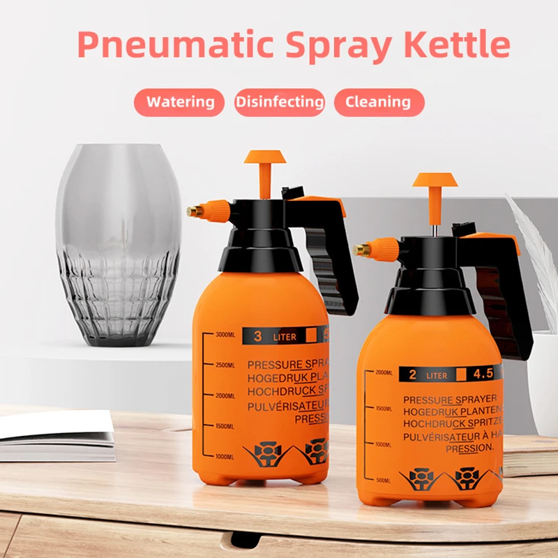 

2L/3L Pneumatic Spray KettleThickened High-Pressure Garden Watering Can for Flower Watering Disinfection Cleaning Watering Cans