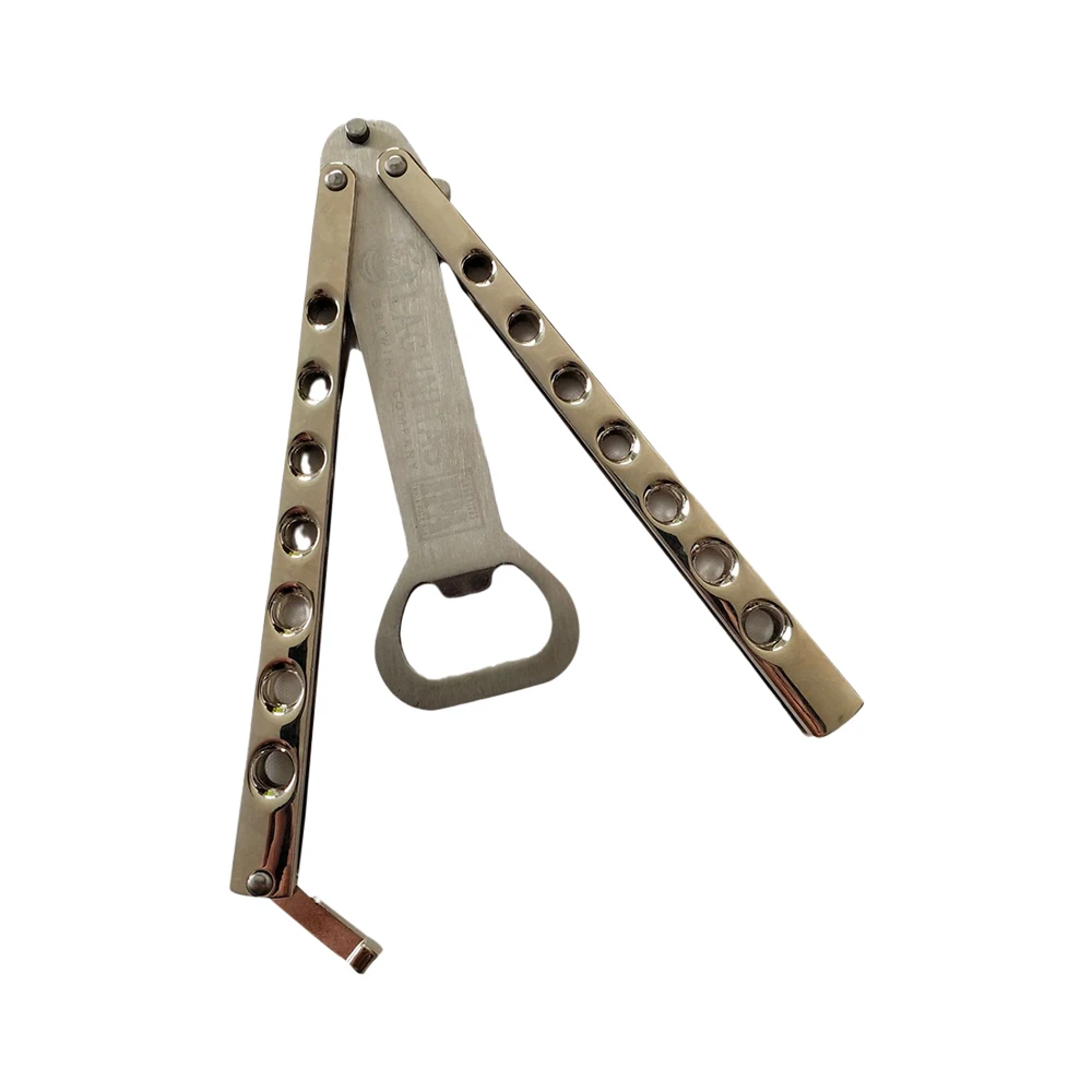 Butterfly Knife Beer Bottle Opener Transformable Pocket Trainer Foldable Butterfly Bottle Opener Multifunction Trainer Hand Tool bottle opener kitchen tools multifunctional tool