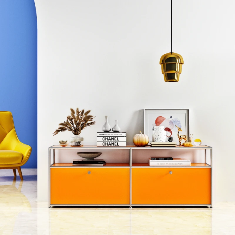 

Metal storage cabinets living room wall simple lockers tea complete household kitchen